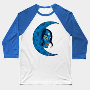 La Luna The Moon Loteria Baseball T-Shirt